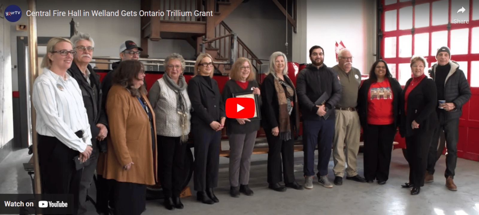 Central Fire Hall Receives Trillium Grant